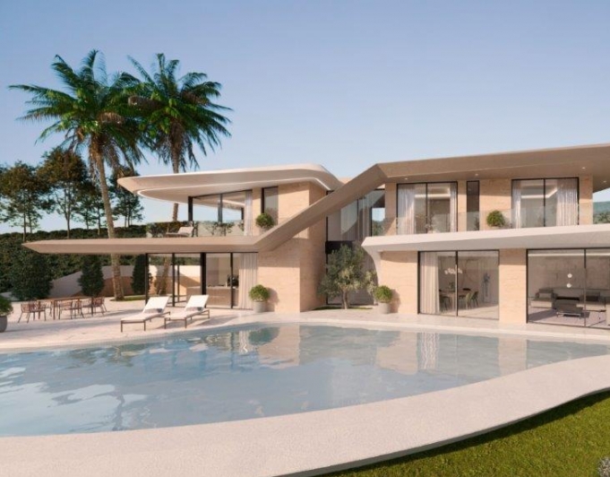 MODERN DESIGNVILLA BARA NÅGRA MINUTER FRÅN STRANDEN
