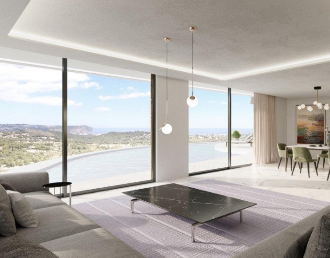 MODERN DESIGNVILLA BARA NÅGRA MINUTER FRÅN STRANDEN