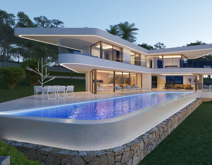 Lyxvilla med privat SPA med havsutsikt
