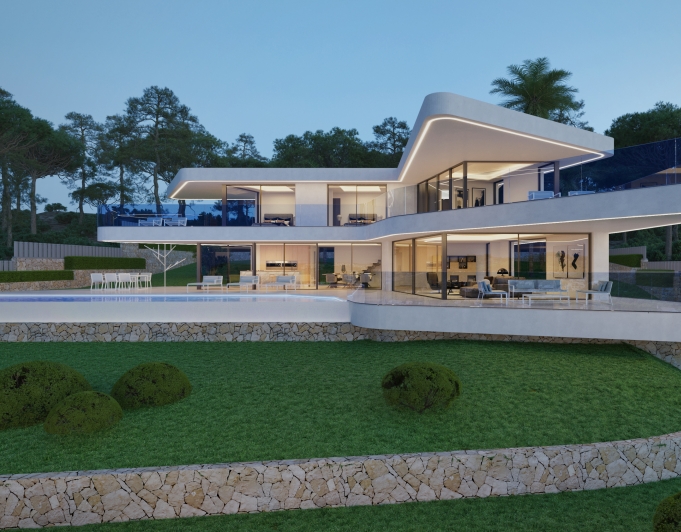 Lyxvilla med privat SPA med havsutsikt