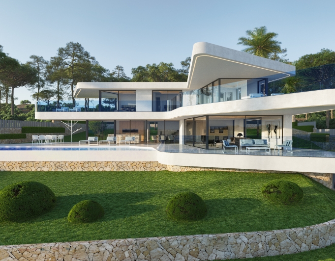 Lyxvilla med privat SPA med havsutsikt