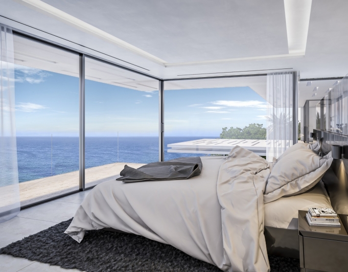 Modern villa med havsutsikt i Javea