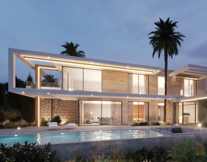 Modern villa med 3 sovrum