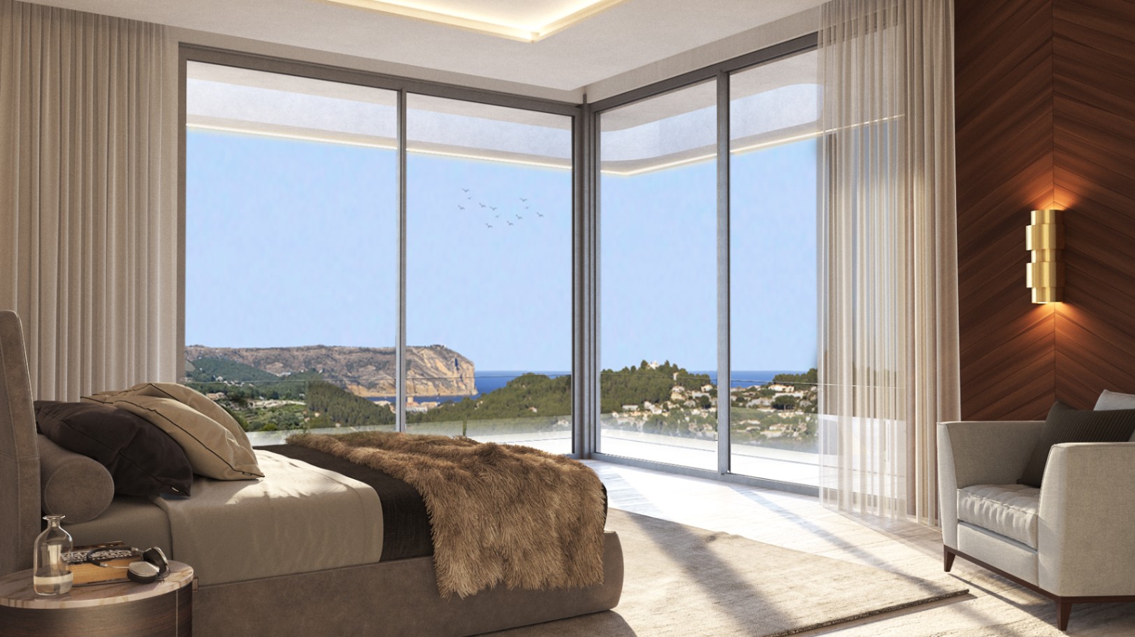 Lyxig modern villa med fyra sovrum och fyra badrum