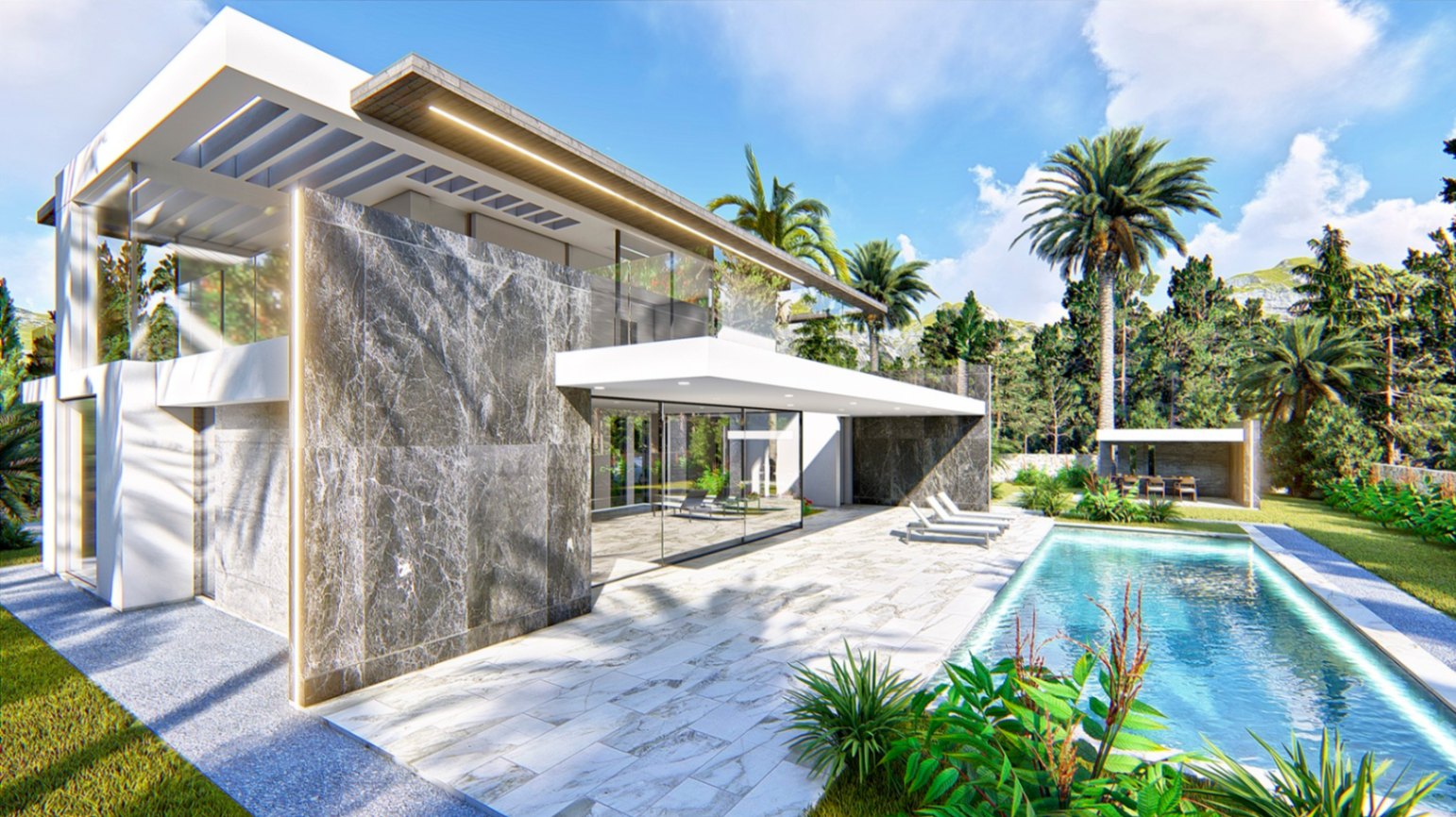 Lyxig modern villa med 5 sovrum i exklusiva Javea: Costa Blanca Levande när den är som bäst!