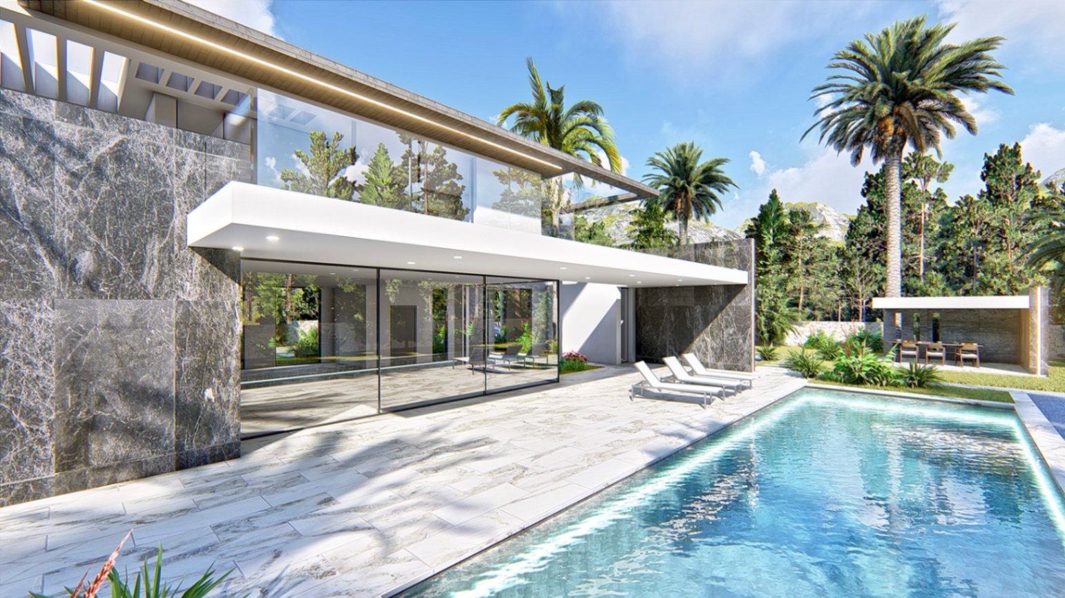 Lyxig modern villa med 5 sovrum i exklusiva Javea: Costa Blanca Levande när den är som bäst!