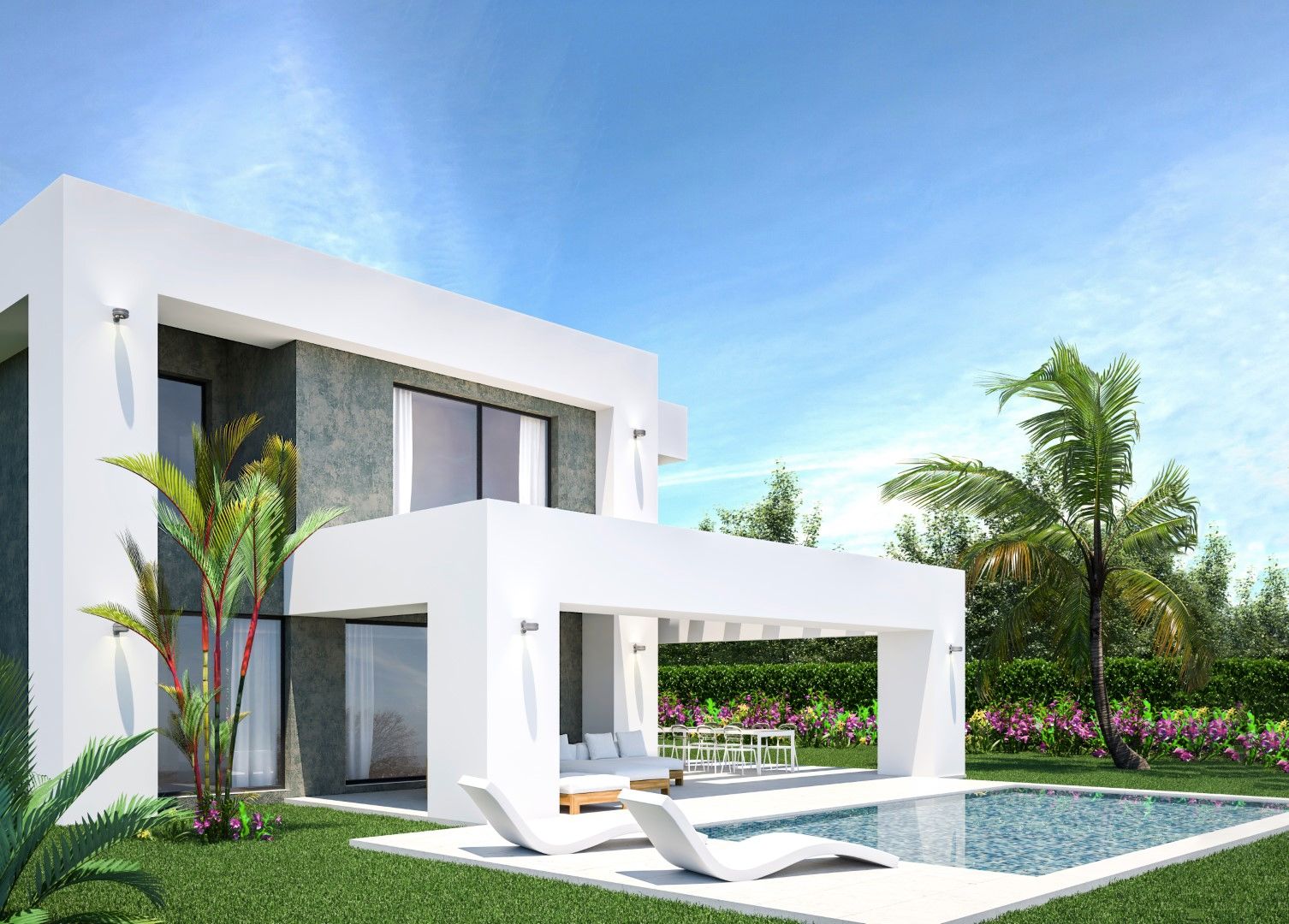 Modern design lyxvilla med 3 sovrum