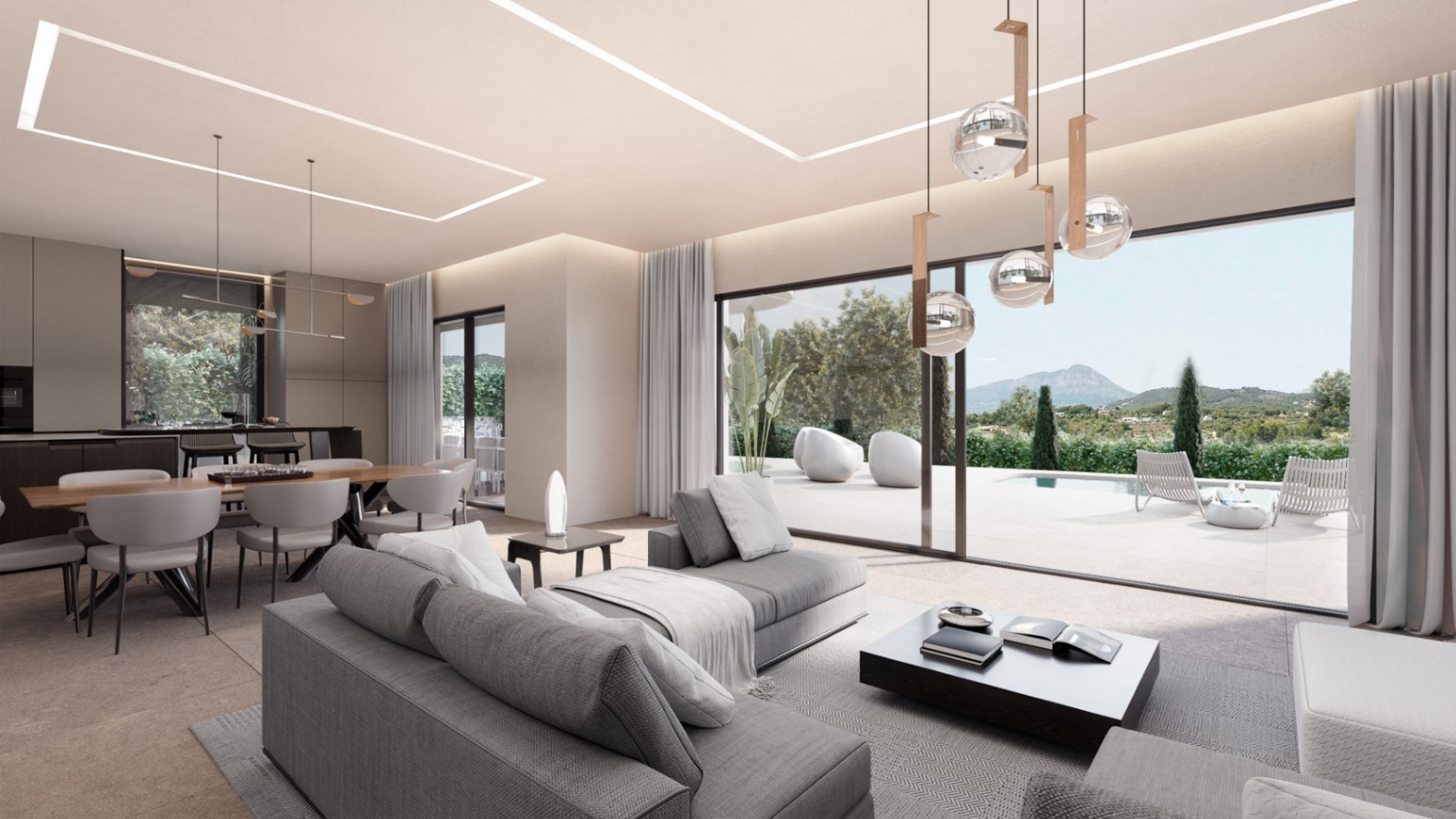Modern fantastisk modern villa med 4 sovrum och 4 badrum