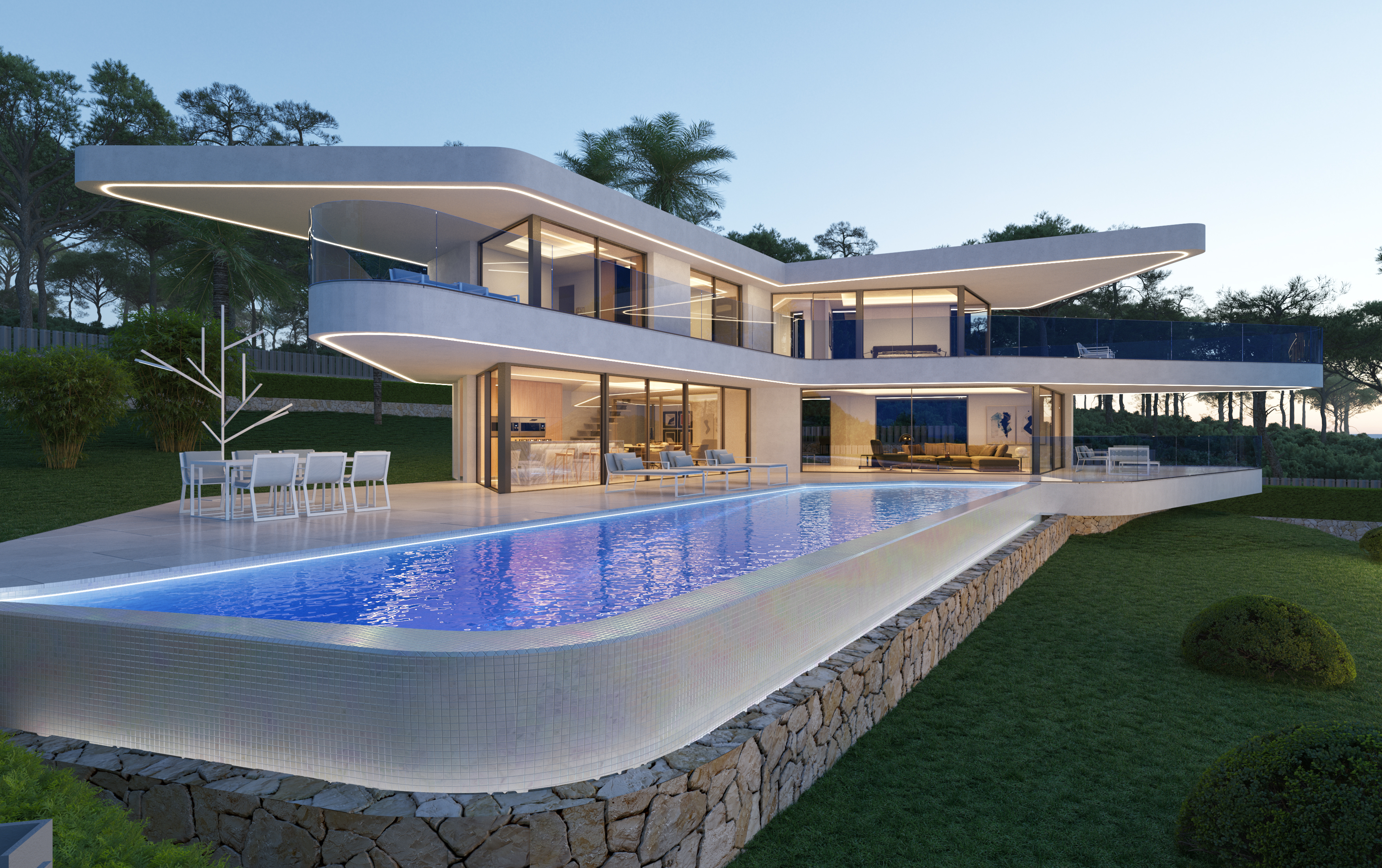 Lyxvilla med privat SPA med havsutsikt