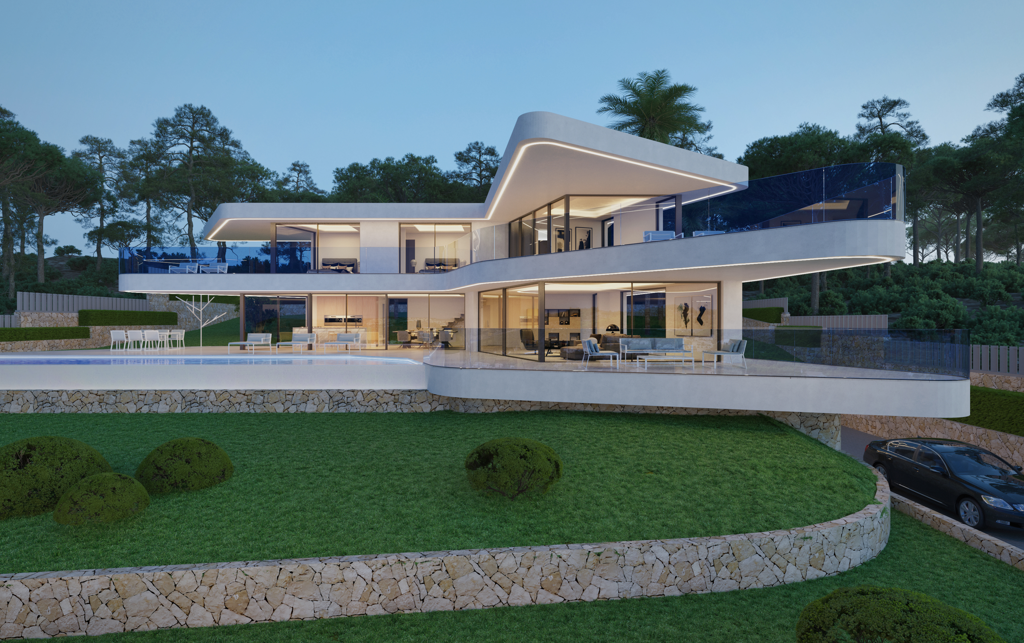 Lyxvilla med privat SPA med havsutsikt