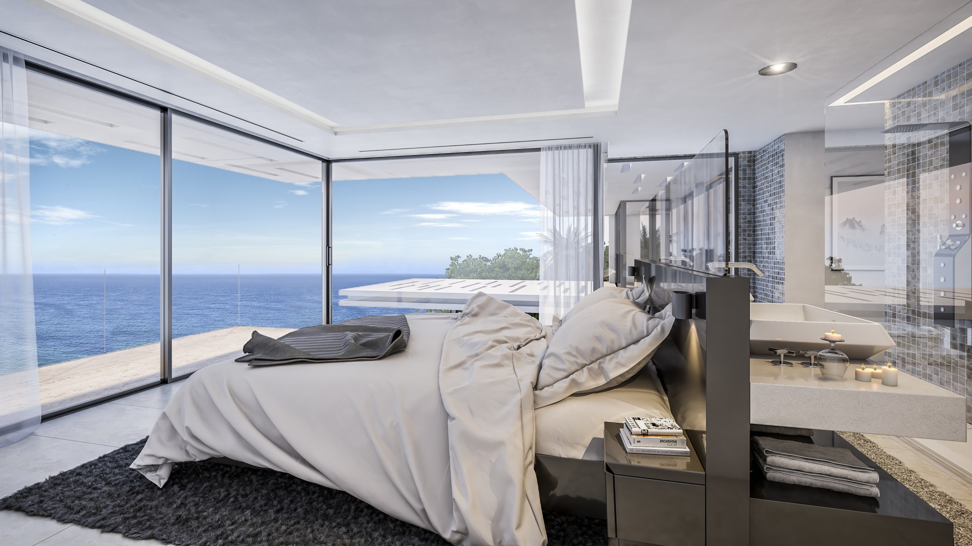 Modern villa med havsutsikt i Javea